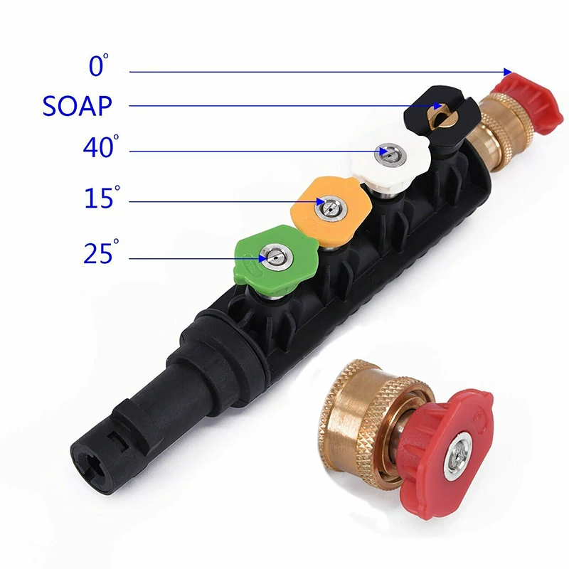 

4000PSI High Pressure Car Cleaner With A Locking Safety Handle Cleaning Washer Water Lance Brass Spray Nozzle Wand