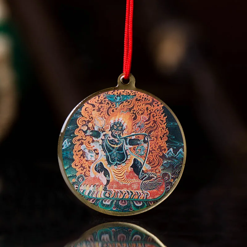 Mahasthamaprapta статуя Будды маленькая тибетская буддистская медная подвеска из фольги