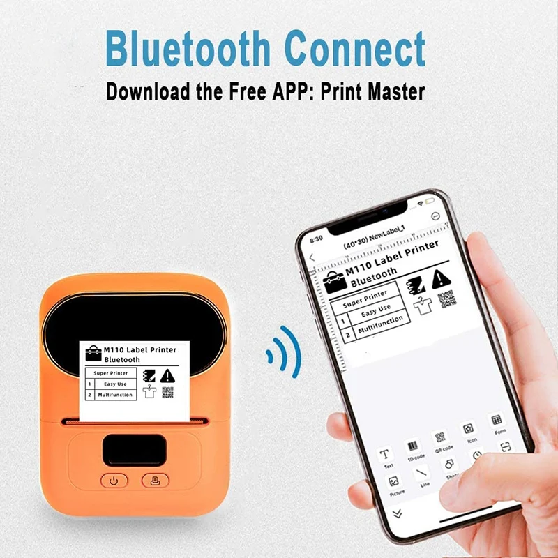 

Bluetooth Label Printer,Apply to Labeling,Office,for Android&IOS System