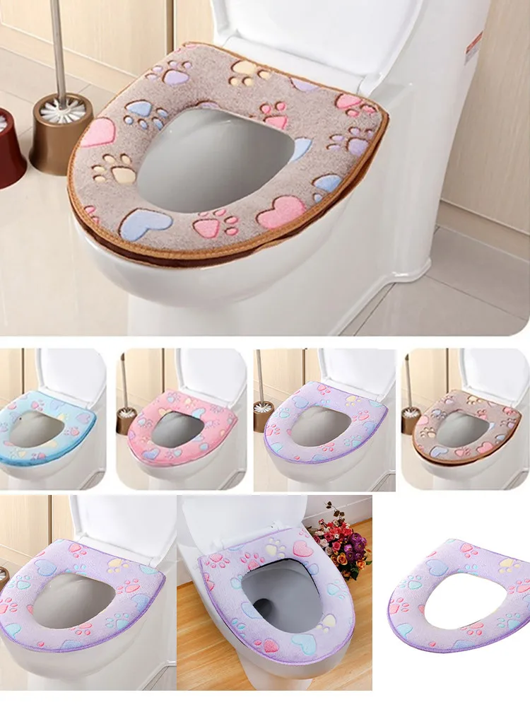 Универсальный Съемный обогреватель для ванной комнаты полотенце унитаза мягкая