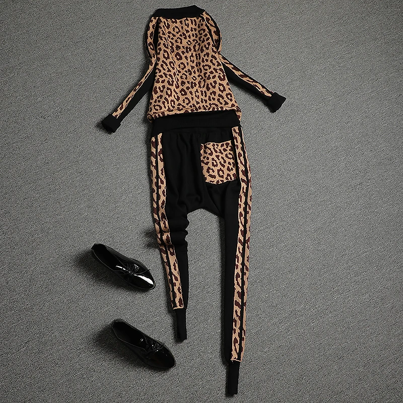 Новая осень зима спортивные костюмы женская мода из двух частей комплект одежды