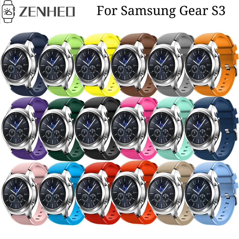 Ремешок силиконовый для Samsung Galaxy 46 мм сменный Регулируемый Браслет Gear S3 Classic/Frontier
