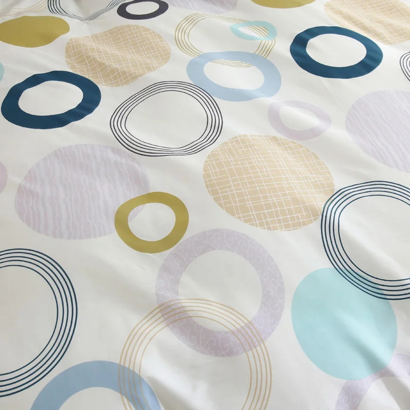 Новый модный мультяшный хлопковый синий желтый красный пододеяльник одеяло