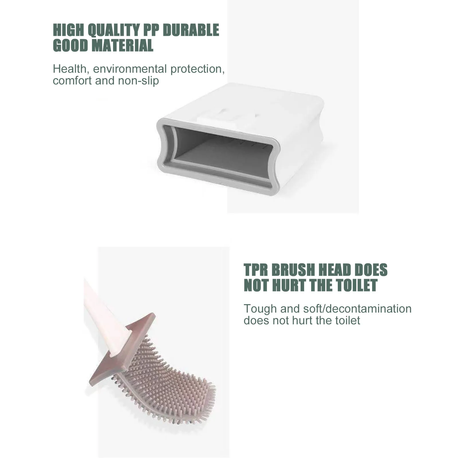 

Silica Gel Toilet Brush No Dead Ends To Wash The Toilet Silicone Brush Hanging Type Soft Cleaning Brush