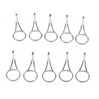 10 шт.лот удочки направляющие кольца для глаз из нержавеющей стали набор для ремонта удочек Замена наконечника Топы Замена снасти для рыбака