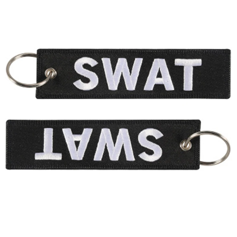 Новый черный на белом SWAT компьютерная вышитая Европейская и американская