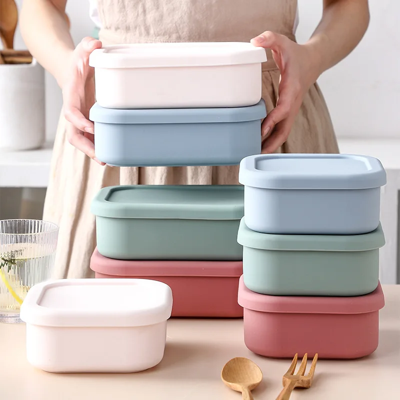Силиконовая коробка для ланча Bento Ланч-бокс детей и взрослых микроволновой печи с