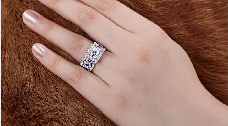 Oh My God So beautiful не поддельные круглые огранки S925 Серебряное кольцо SONA бриллиантовый солитер прекрасное кольцо уникальное обручальное