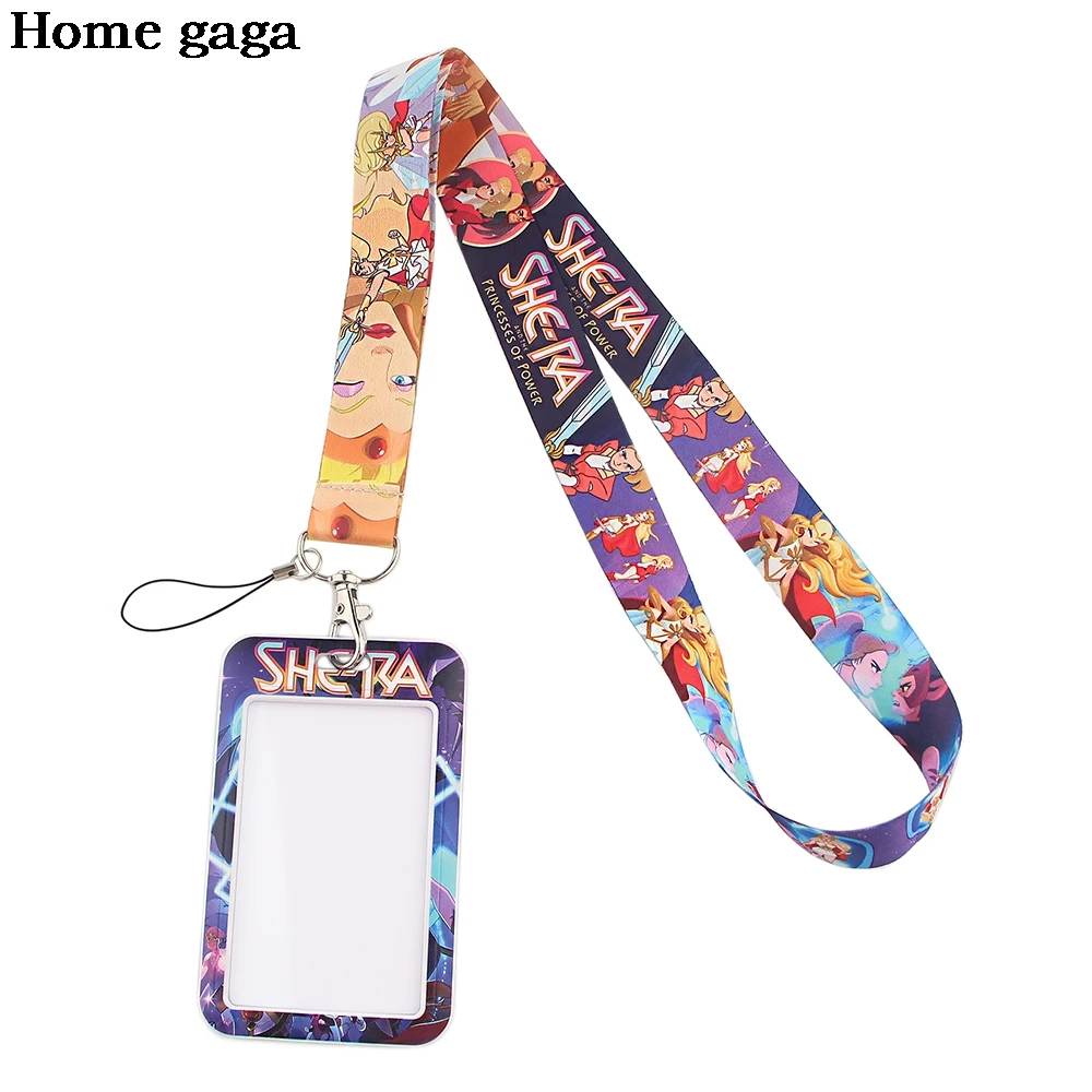 

DB232 Homegaga Cartoon Anime Cell Phone Lanyard For Key ID Card Pass Gym USB Badge Holder DIY Hang Rope Neck lanyards