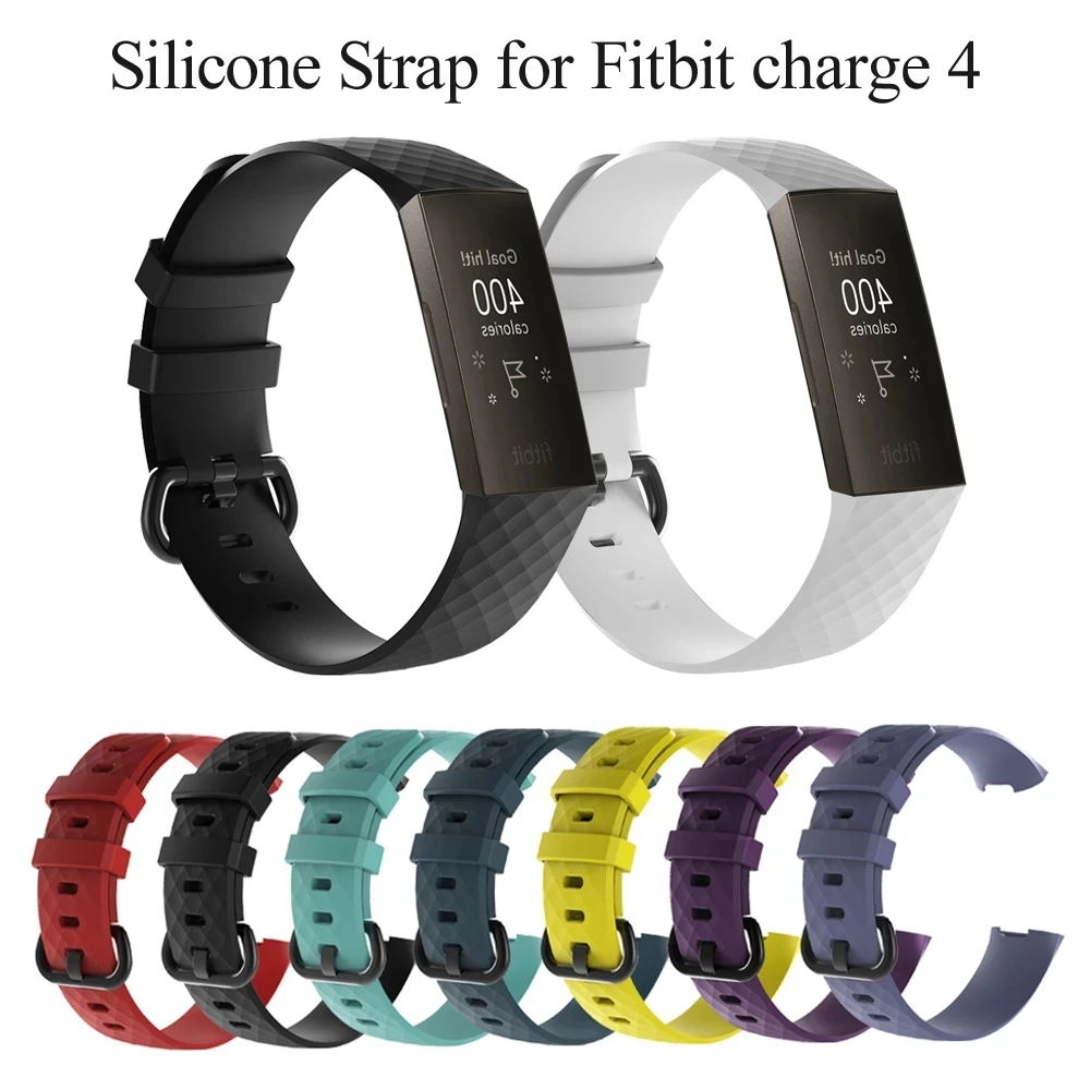 

1PC Smart Watch Replacement Band Silicone Waterproof Sport Wristband Watch Strap Bracelet Accessories For Fitbit Charge 3 4 SE