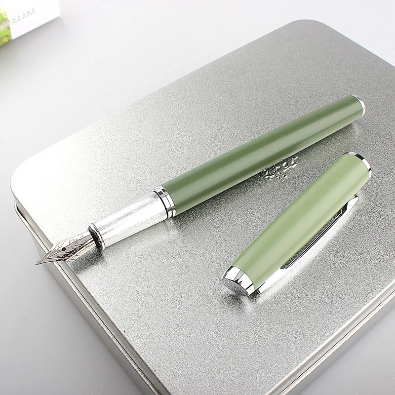 

Morandi Fountain Pen Metal Ink Pen Extra Fine 0.38 Nib Converter Filler Business Stationery Office School Supplies Writing Pens