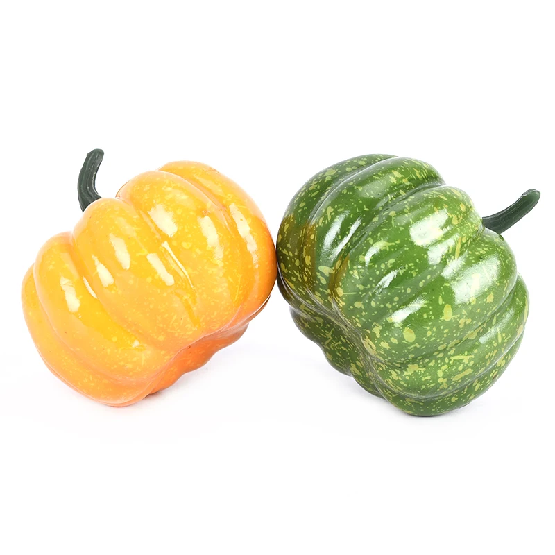 Реалистичные реалистичные искусственные тыквы Поддельные дисплей Еда Декор для