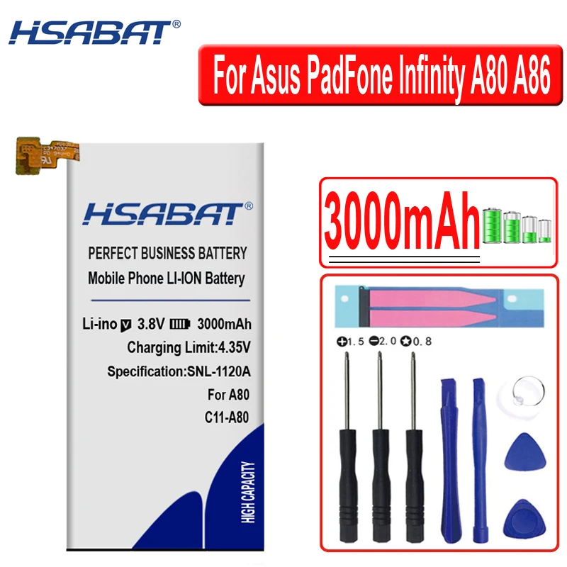 HSABAT C11-A80 аккумулятор 3000 мАч для Asus PadFone Infinity A80 A86