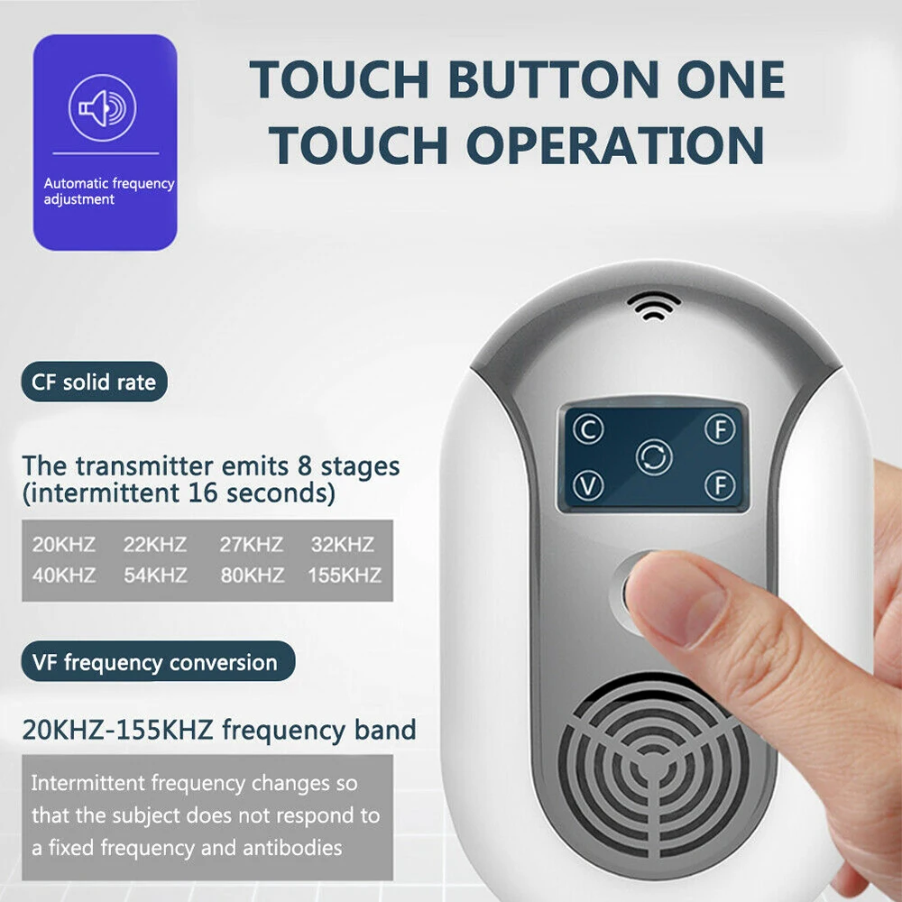 

Ultrasonic Pest Repeller Electronic Mosquito Killer Reject Bug Mosquito Cockroach Mouse Pest Killer Repeller US/EU plug