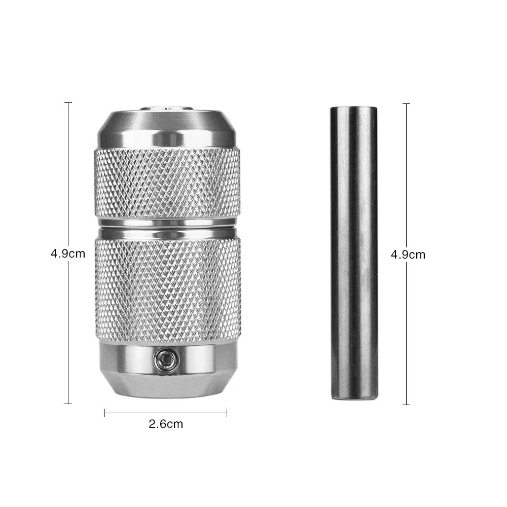

4 Colors Aluminum Alloy Professional Grip Tattoo Machine Staninless Steel Needle Bar Tube Tattoo Grip Handle Tool Accessories