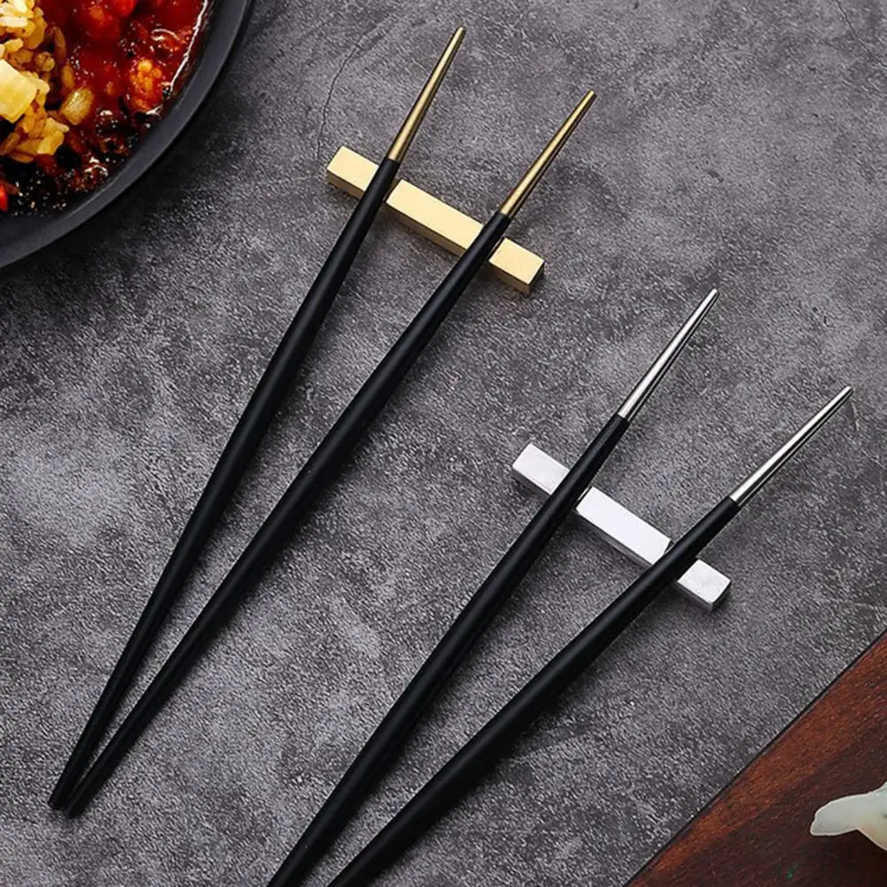 

Экологичные палочки для еды из нержавеющей стали с удобным захватом для дома