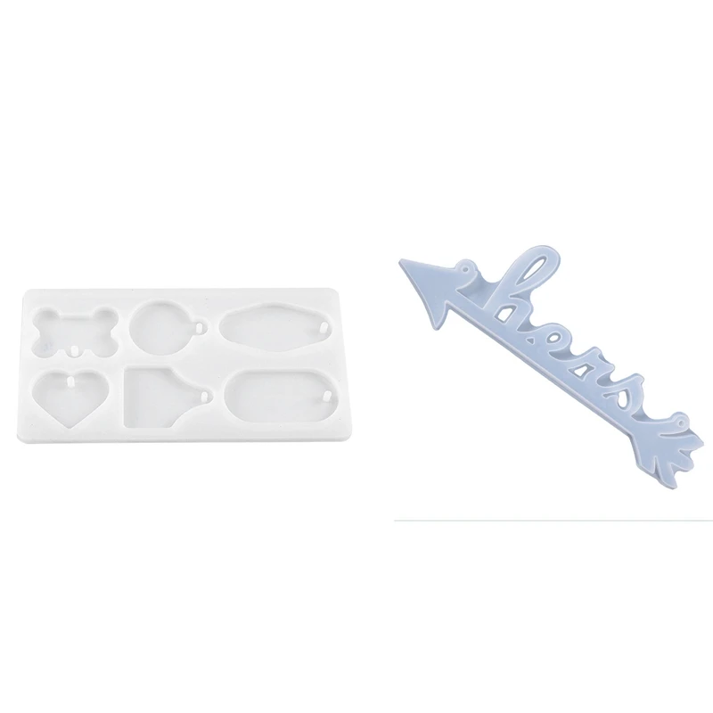 2 шт. силиконовая форма: 1 список ювелирных изделий форма с надписью She Arrowtag и