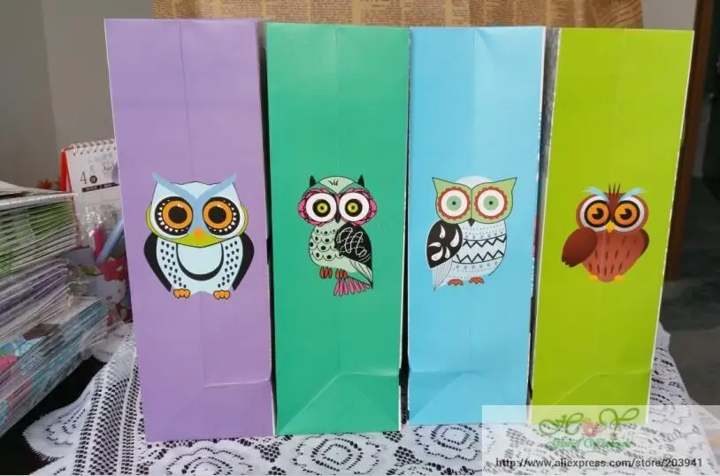 10 шт./лот цветной 3D стиль сова дизайн 210 г белая крафт-бумага канцелярские товары