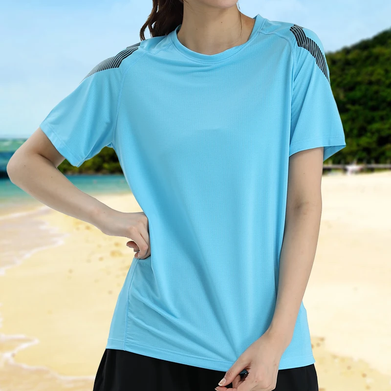 

Women Sport Tshirts Casual Gym Yoga Short Sleeves Quick Dry Outdoor Actives Shirts Thin Breathable Female Training Tops