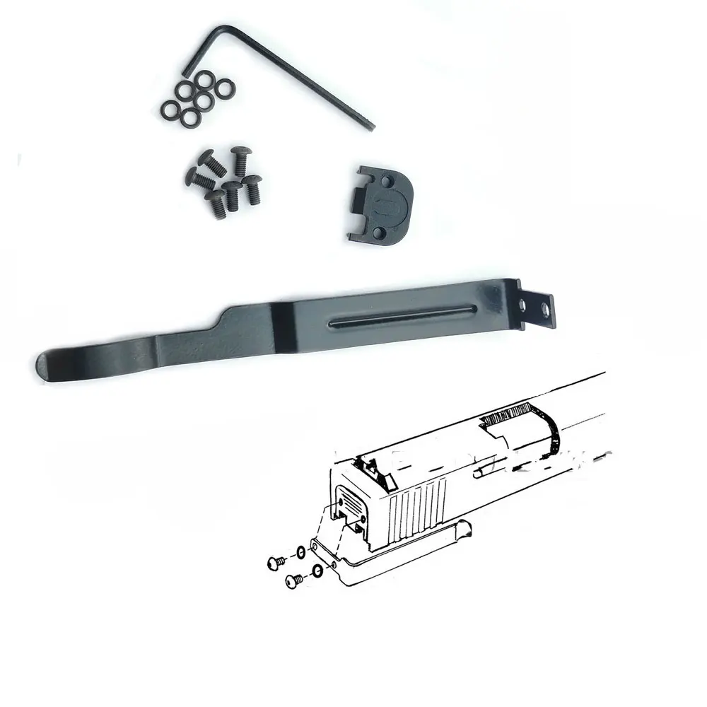 Скрытый Зажим для ремня пистолета кобура Glock 17 19 22 23 24 25 26 27 28 30S 31 32 33 34 35 36