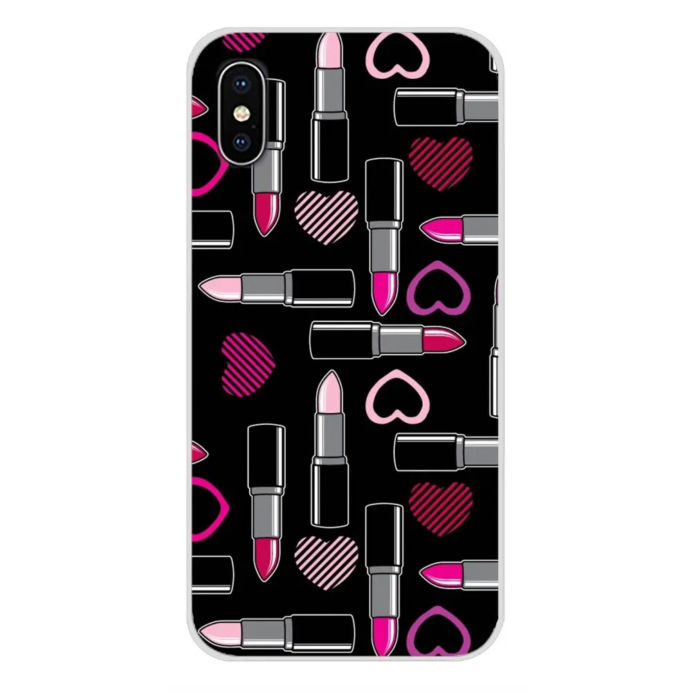 Силиконовый чехол для телефона девочек косметика Помада LG G3 G4 мини G5 G6 G7 Q6 Q7 Q8 Q9 V10