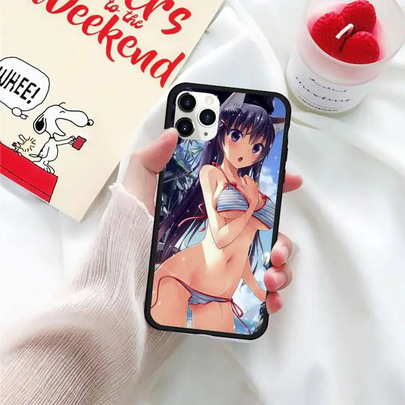 

Sexy anime girl Phone Case For iphone 5S 6S 7 8 11 12 XR XS SE Plus Pro ProMax Cover Fundas Coque