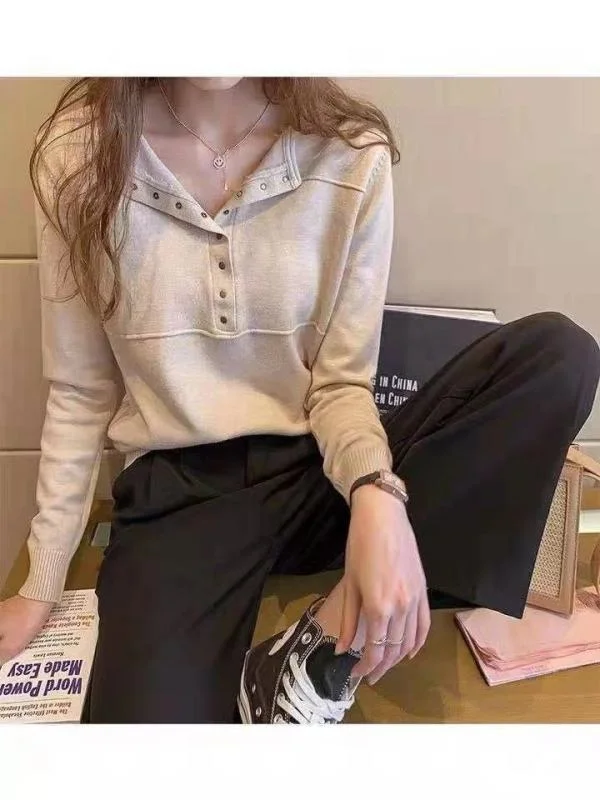 Женская трикотажная одежда новинка осень-зима 2021 свободный пуховик в Корейском