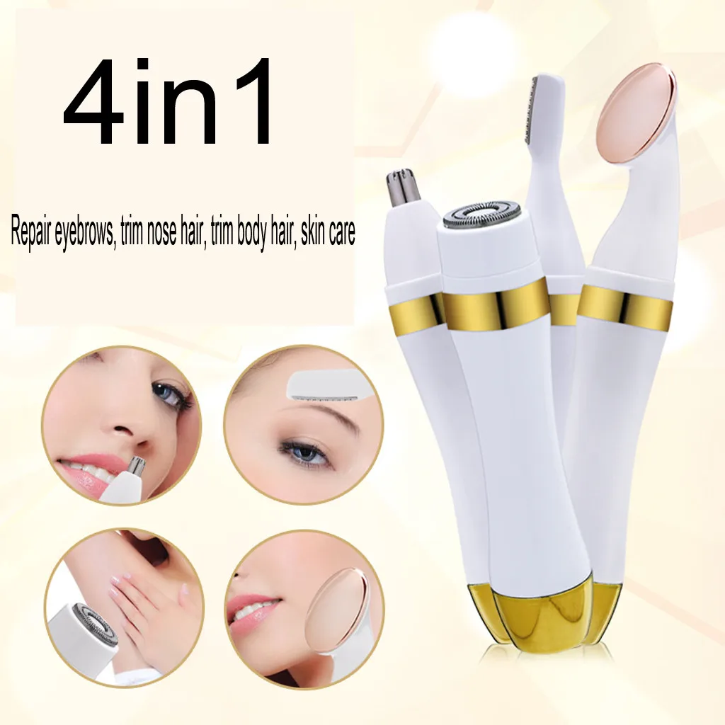 Женский Электрический эпилятор 4 в 1 электробритва для волос электрический