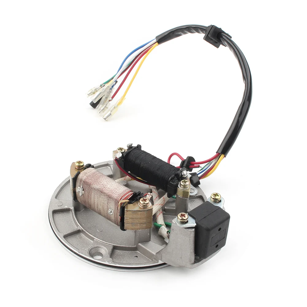 Magneto Stator Plate 70cc 90cc 110cc 125cc Dirt Bike ATV Go Kart Chinese 2 Coil | Motorcycle Ignition