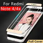 Чехол на Ksiomi Redmi Note 4 4x X полное покрытие закаленное стекло чехол для Xiaomi Redme Remi Note4 Note4x X4 глобальная защитная пленка