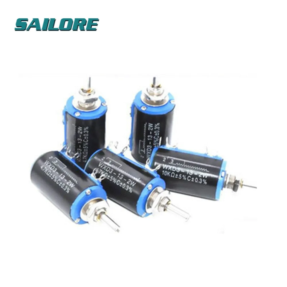 

1 шт. Φ 100 220 470 1K 2K2 3K3 4K7 10K 22K 33K 47K Ohm 100R 220R 470R 2,2 K 3,3 K 4,7 K WXD3-12-1W 1 Вт проводной потенциометр