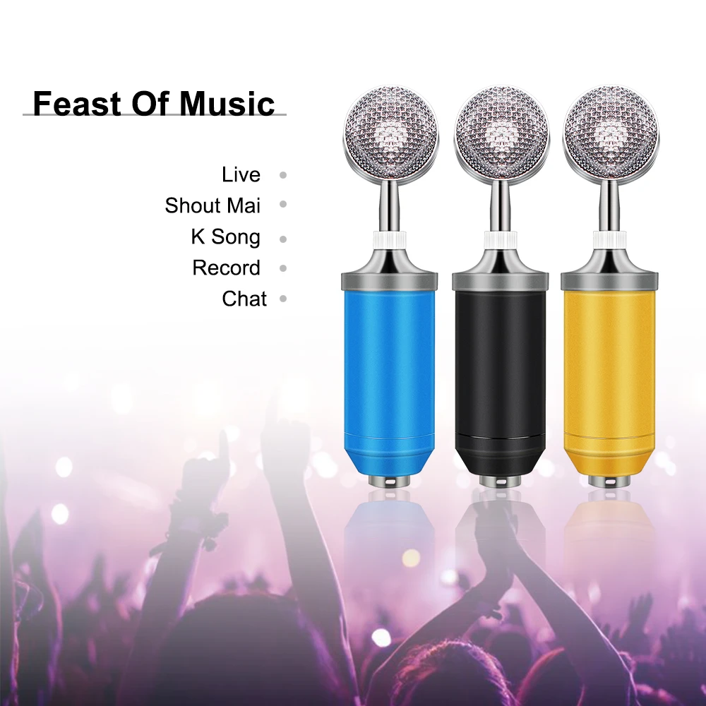 _ Комплект конденсаторного микрофона 3 5 мм записывающий Студийный микрофон