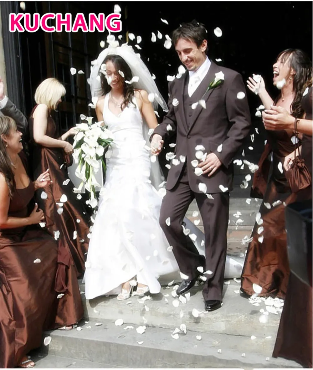 500 шт./лот 5*5 см шелковые лепестки роз для свадебного украшения романтические