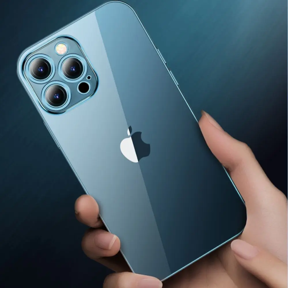 

Plating Case For iPhone 13 12 11 Pro Max Full Lens Cover Shockproof Soft TPU Cellphone Case Cover For iPhone 13 Pro Max