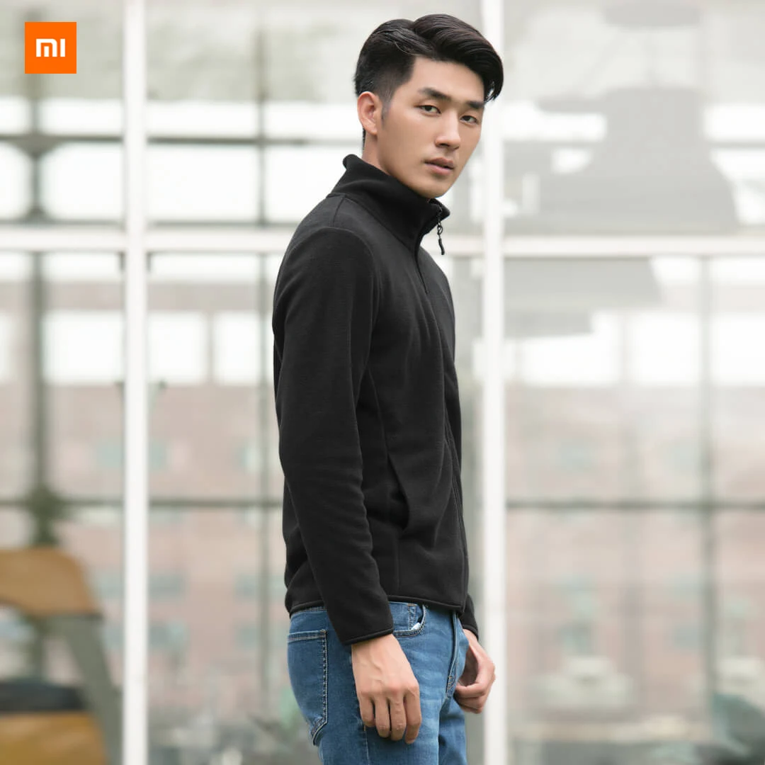 Новинка Xiaomi Mijia Youpin флисовая куртка на молнии мужская секция хлопок Смита Пушистый Теплый нежный и мягкий Повседневный стиль