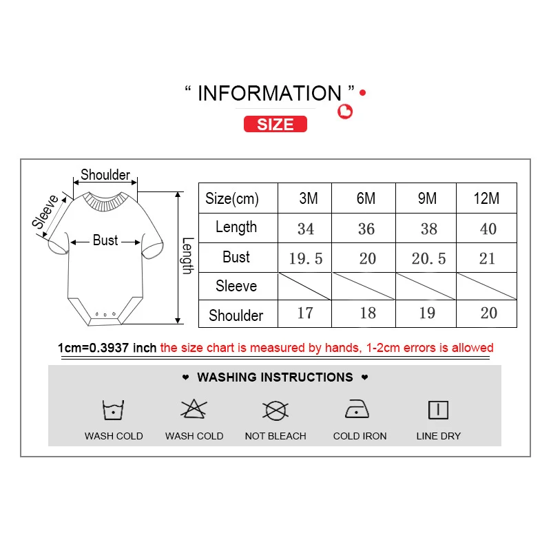 Комбинезон хлопковый детский с коротким рукавом на возраст 0 12 месяцев 3/6