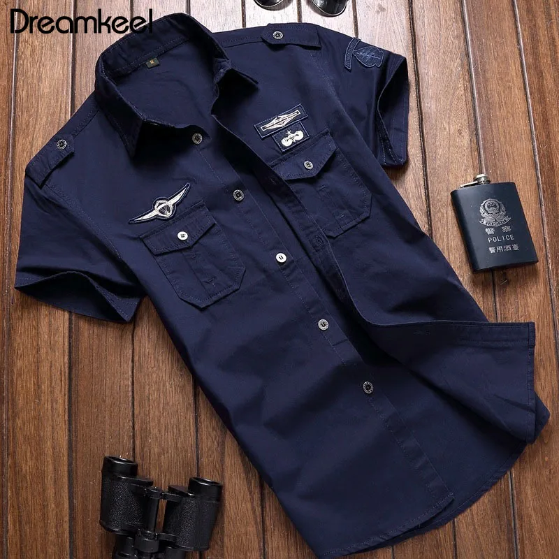 Рубашка мужская хлопковая приталенная с длинным рукавом | Мужская одежда