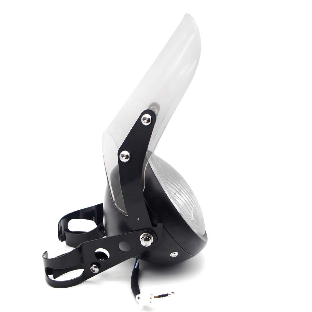 Фары для мотоцикла с крышкой кронштейна галогенные фары yamaha mt 07 yz 250 xjr 400 xvs 1300 virago