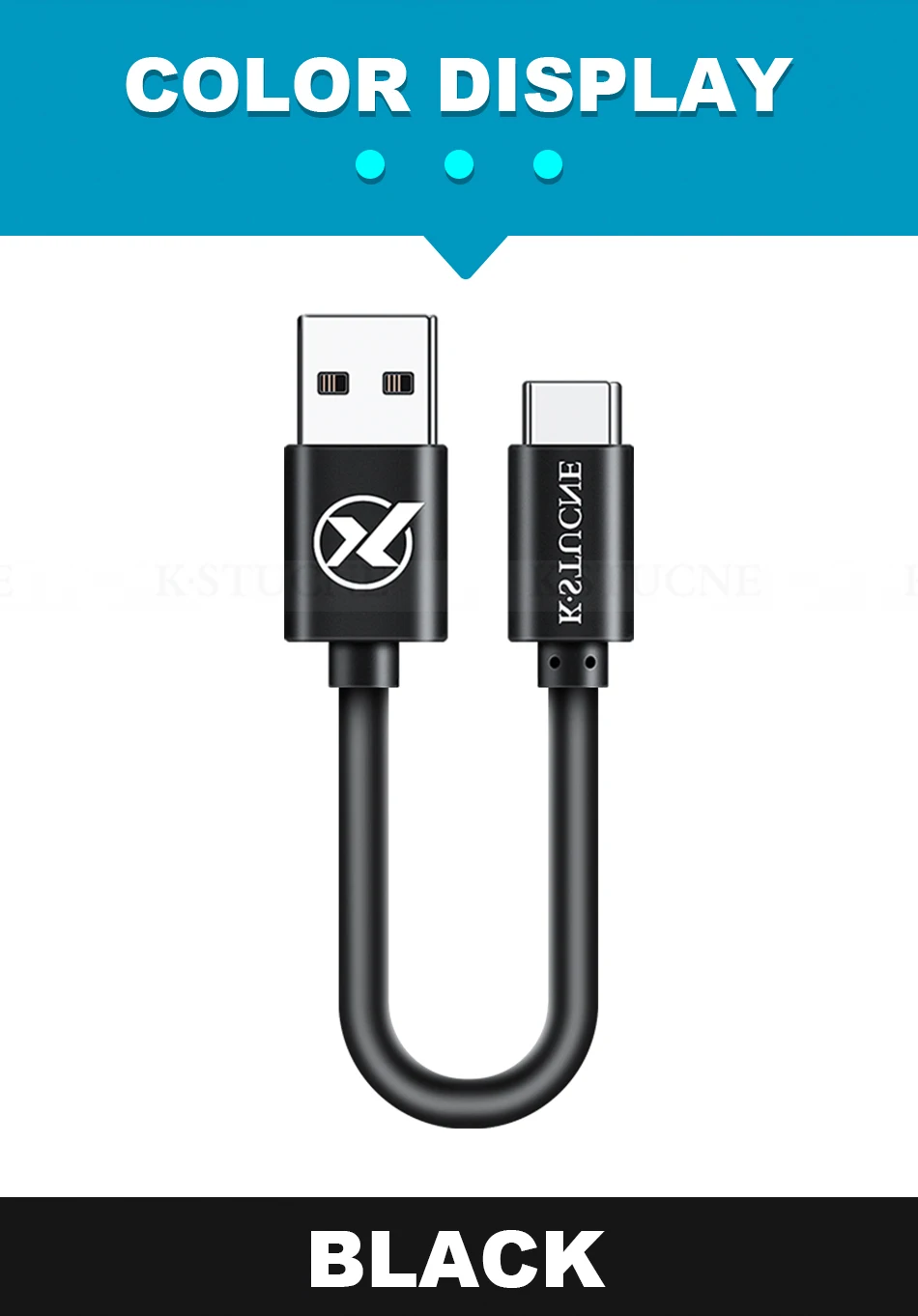Usb type-C кабель 20 см короткий кабель передачи данных для быстрой зарядки для samsung S9 S8 Plus USB-C провод для huawei Xiao mi 8 mi 9 зарядный кабель