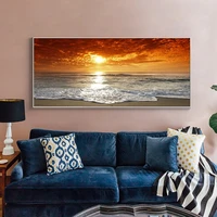 landscape seascape sunrise oil painting on canvas posters and prints cuadros wall art pictures for living room no frame