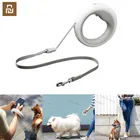 Выдвижной Поводок для собак Youpin MOESTAR, светодиодное освещение, гибкий ошейник для домашних животных, поводок для собак, щенков, длина 2,6 м, умный пульт дистанционного управления