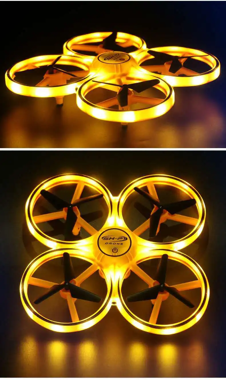 

2021 RC Мини Квадрокоптер индукционный Дрон умные часы с дистанционным управлением жестами самолетом НЛО ручное управление Дрон удерживание ...