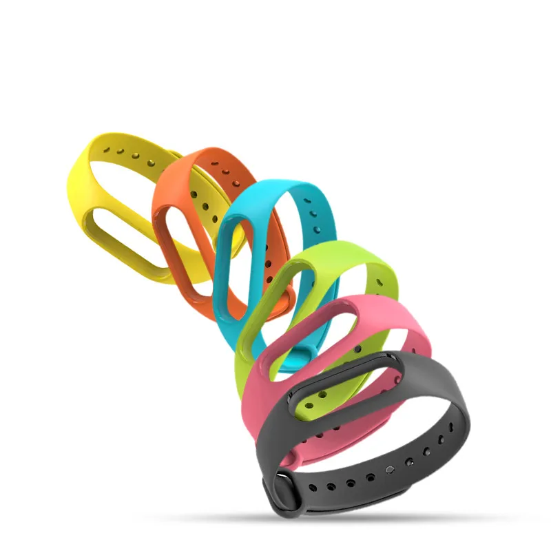 

Wrist Strap for Xiaomi Mi Band 2 Colorful Belt Silicone Straps Wrist Band for Miband 2 Smart Bracelet Wearable Smart Accessories