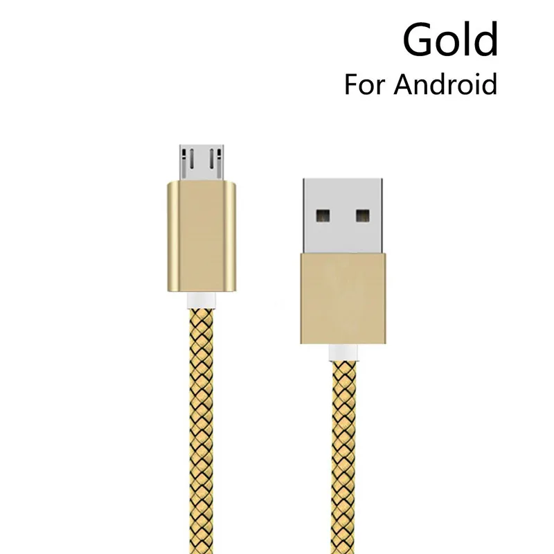 Золотой 1 м/2 м/3 м кабель зарядного устройства для телефона type C Usb C кабель быстрой зарядки для samsung Galaxy Note A20 A30 A40 A50 A60 A70 A80 M20 M30 A6S Pro - Цвет: Золотой