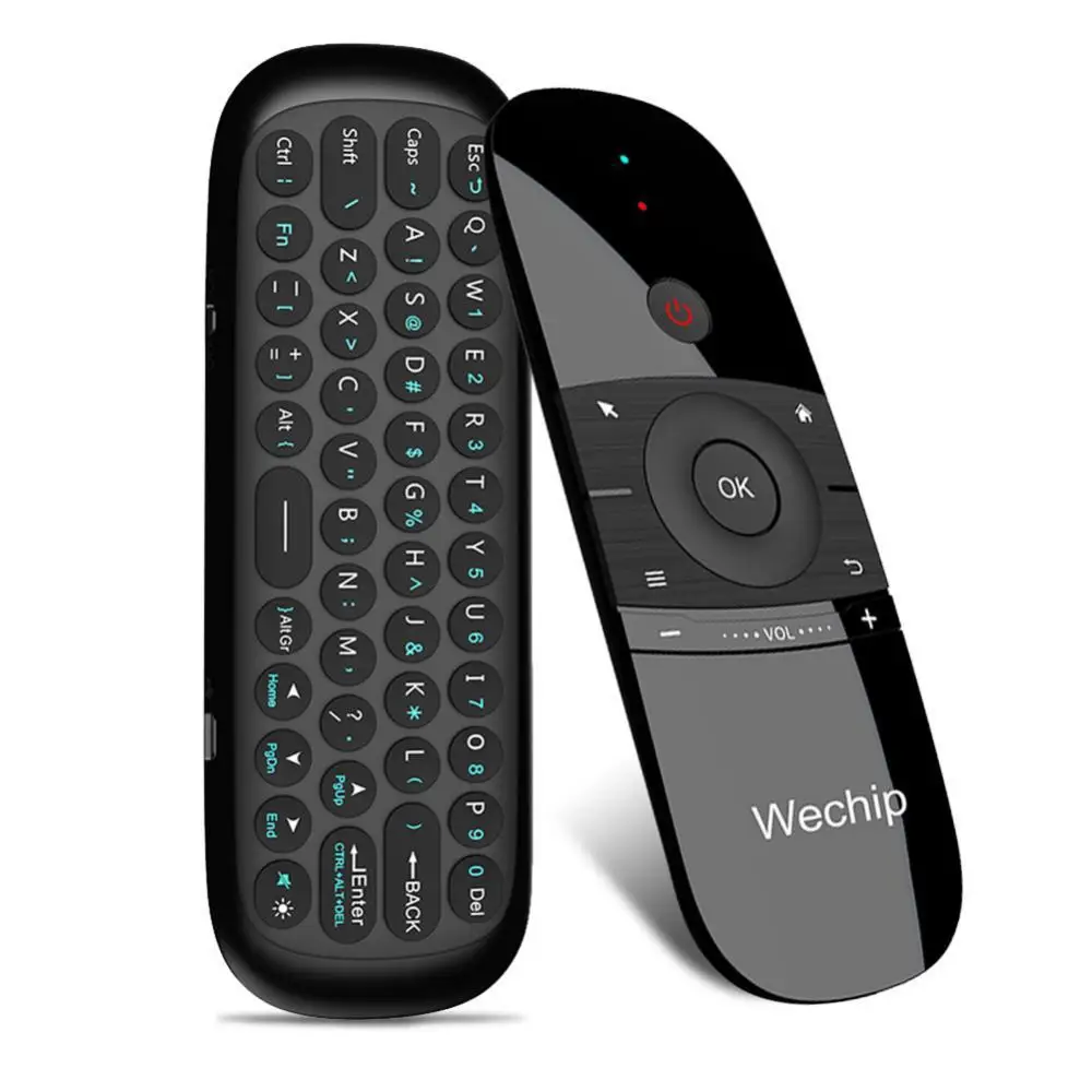 

Беспроводная клавиатура W1 2,4G Air Mouse, умный пульт дистанционного управления для Android TV Box, ПК, перезаряжаемая воздушная мышь, беспроводные мини...