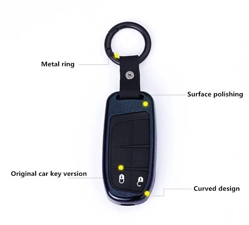 2019 классический цинковый сплав чехол для автомобильного ключа Jeep Grand Cherokee Chrysler 300C