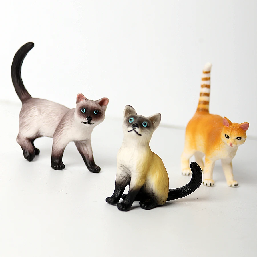 Реалистичные фигурки кошек детский игровой набор развивающие модельные Фигурки
