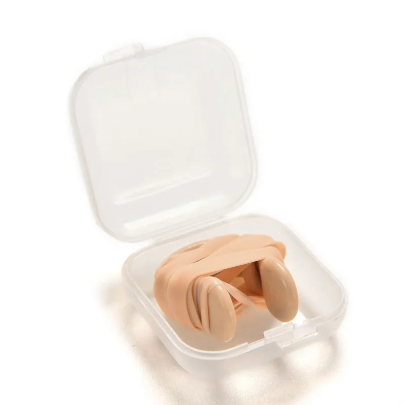 1 шт. многоразовые мягкие подвижные силиконовые зажимы для носа удобные