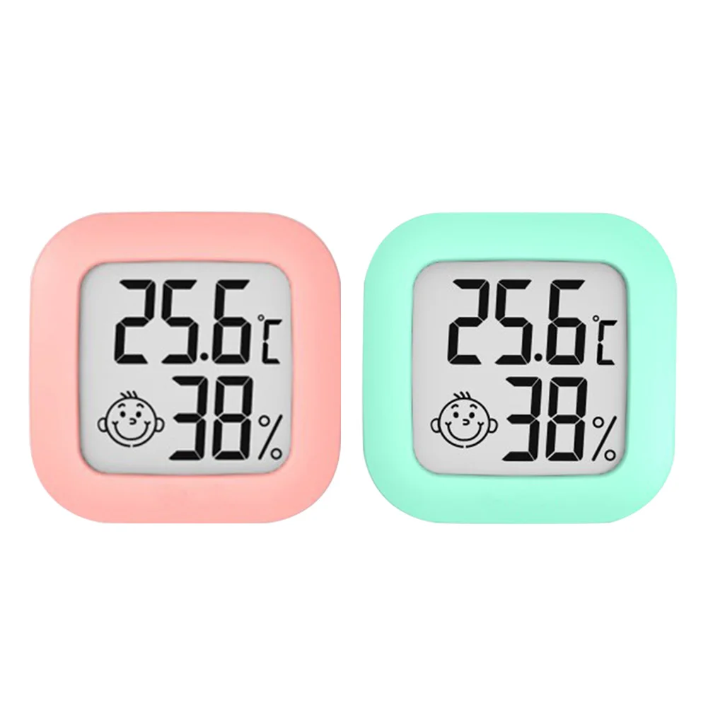 digital lcd thermometer hygrometer indoor mini temperature humidity meter electronic monitor smile face digital lcd thermometer free global shipping
