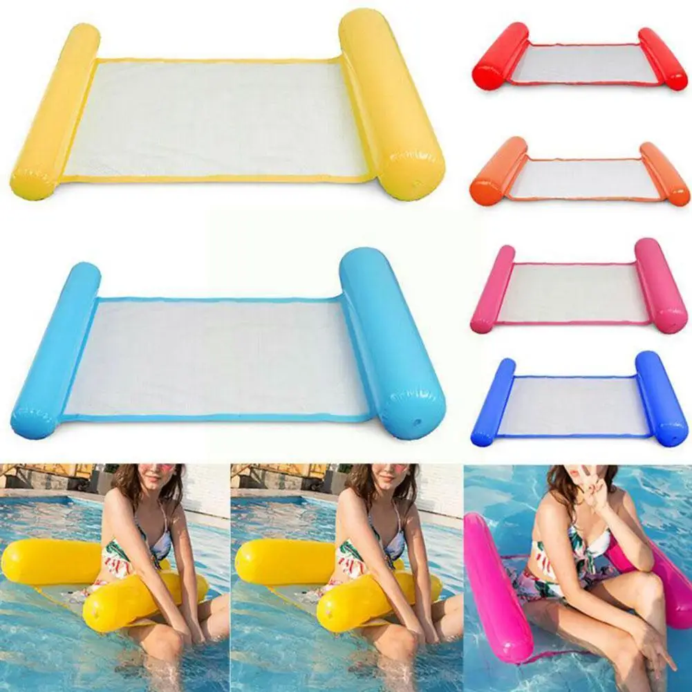 

Floating Float Lounger Floating Toys Inflatable Floating Pool Pads Swimming Chair Hammock Inflatable Foldable Bed C5V1